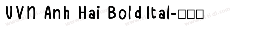 UVN Anh Hai BoldItal字体转换